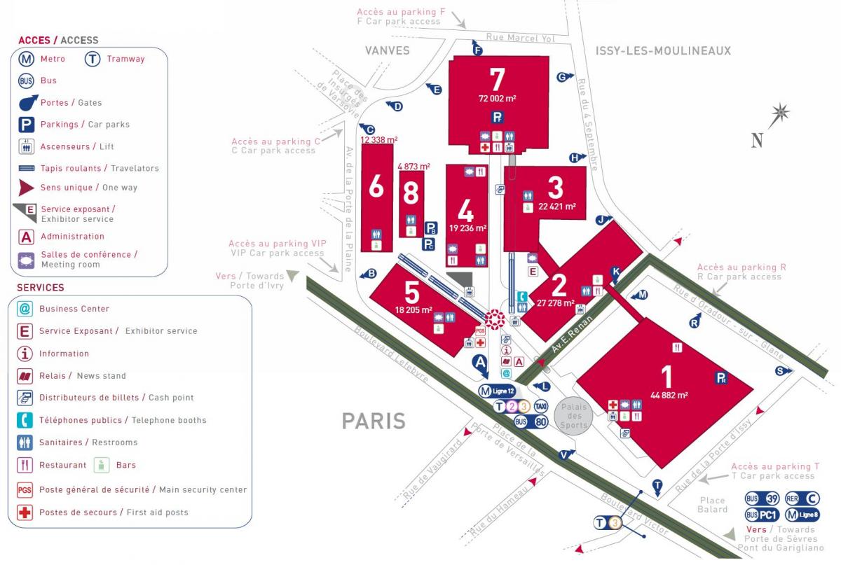 Карта Парижского Экспо