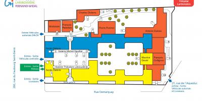 Карта Фернана-Видаля больнице