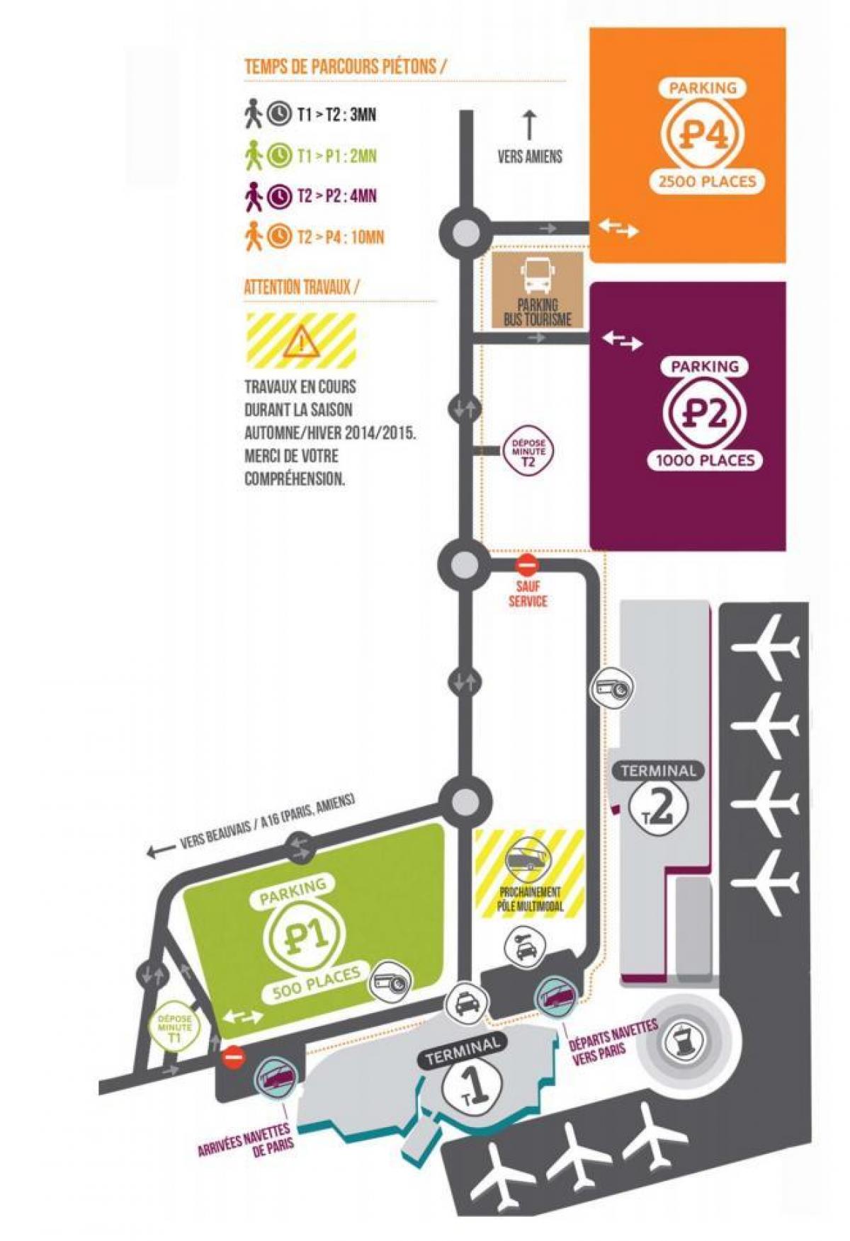 Карта аэропорта Бове