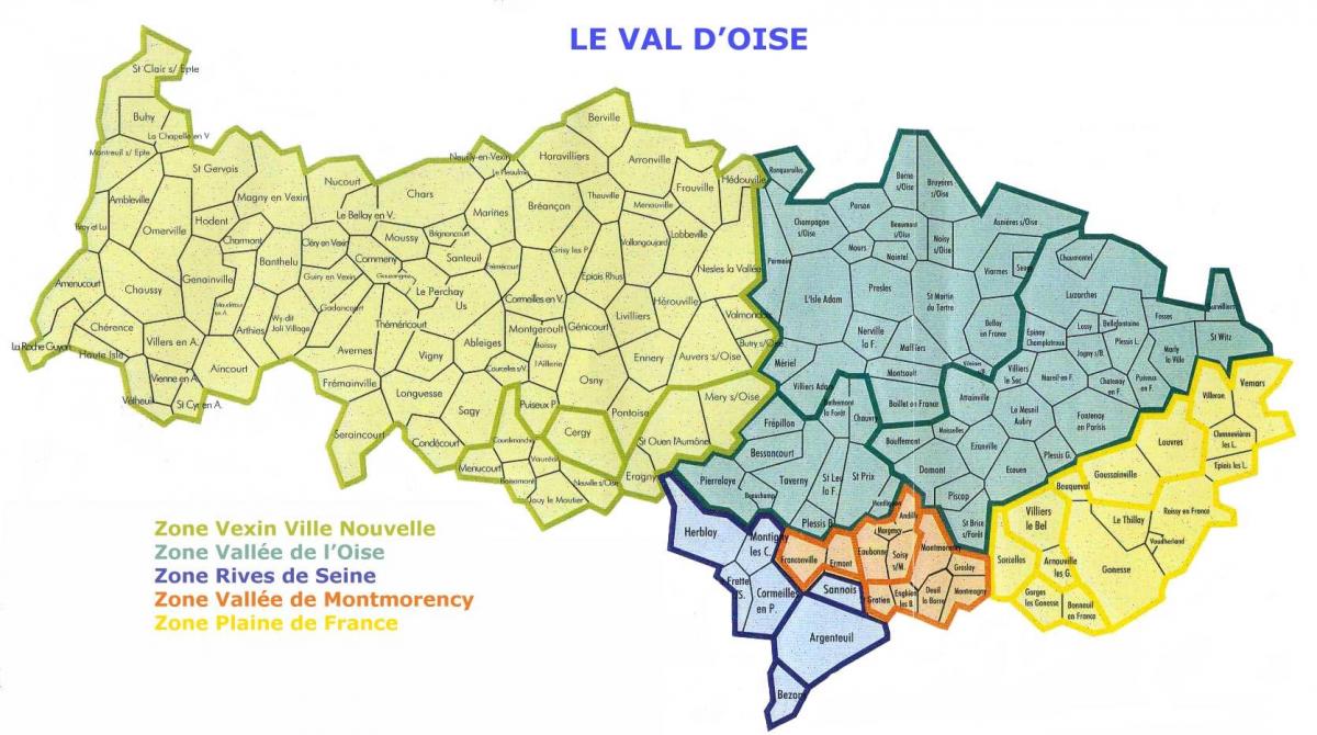 Карта Валь-д'УАЗ