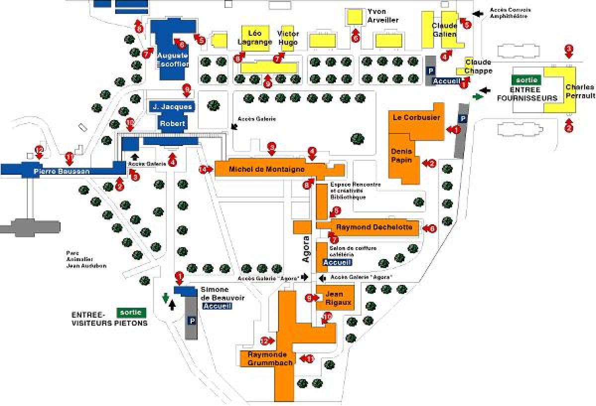 Карта Жорж-Клемансо больнице