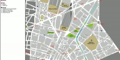 Карта 10-м округе Парижа