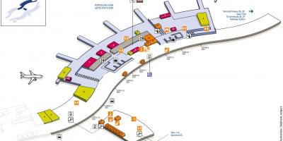 Карта Шарль де Голль терминал аэропорта 2Д