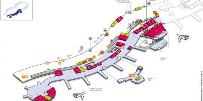 Карта Шарль де Голль терминал аэропорта 2А