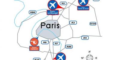 Карта аэропорта Парижа