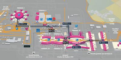 Карта аэропорта Руасси