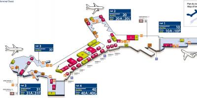 Карта аэропорта Орли