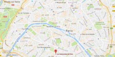 Карта катакомбы Парижа