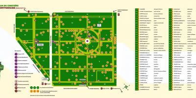 Карта кладбище Монпарнас