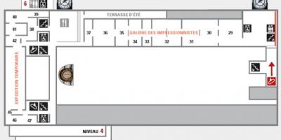 Карта музея Орсе уровень 5