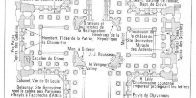 Карта Пантеон Париж