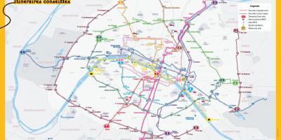 Карта Парижа на велосипеде