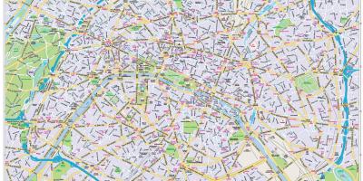 Карта центра Парижа