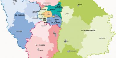 Карта регион парижанка