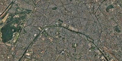 Карта спутниковая Париж