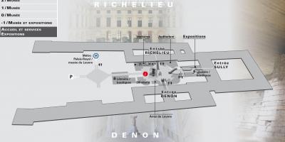 Карту уровня Лувра -2