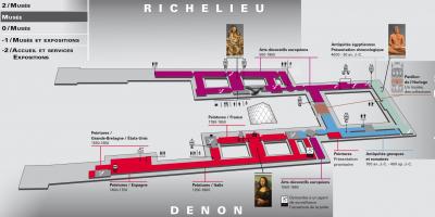 Карту уровня Лувра 1